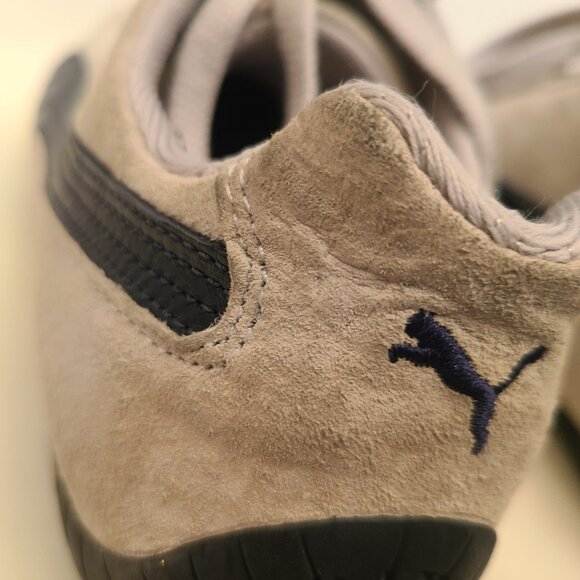 Vtg Puma Speedcat OG Suede Sneaker EU 42.5 Lt Gray White Navy Mostro Japanese - Picture 9 of 16